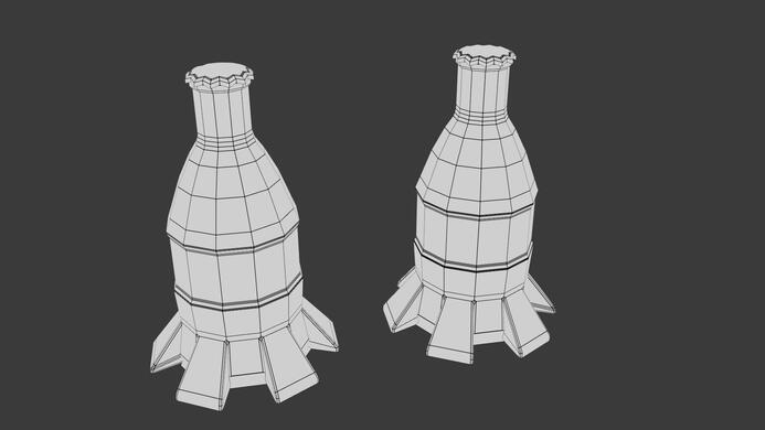 Rocket Bottle Wireframe | 2024